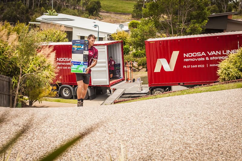 Unloading on the Sunshine Coast