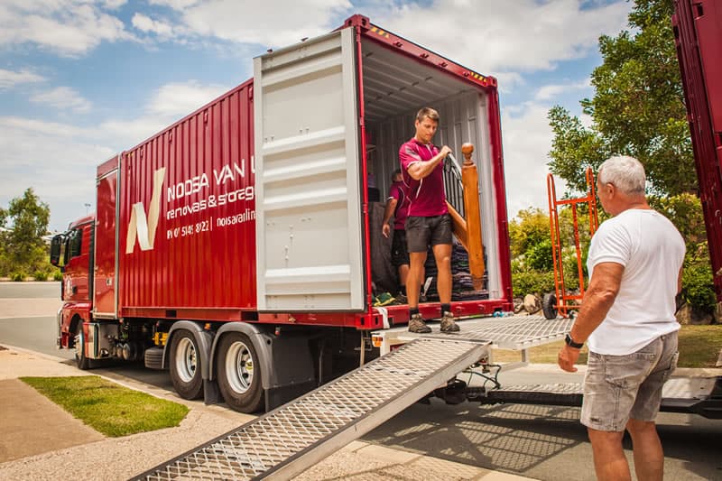 Unloading on the Sunshine Coast