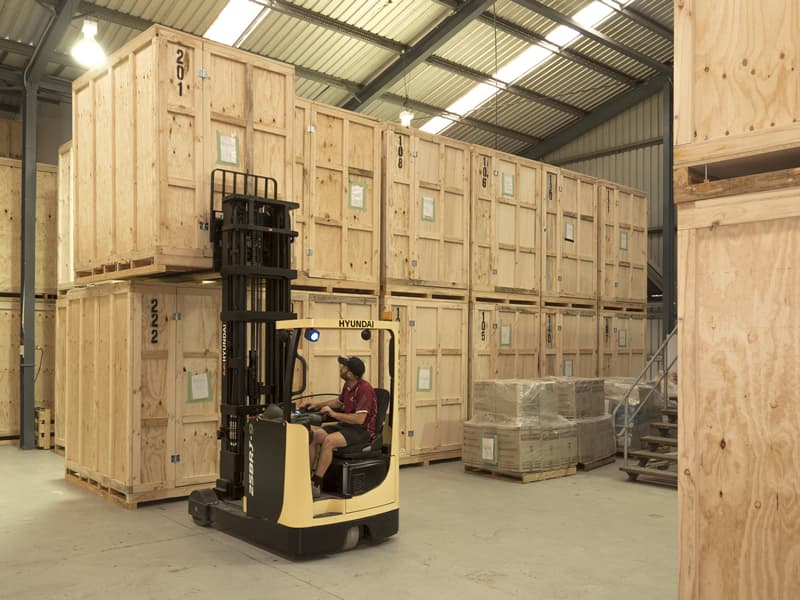 Modular Storage Containers in Secure Warehouse Modular Storage Containers in Secure Warehouse